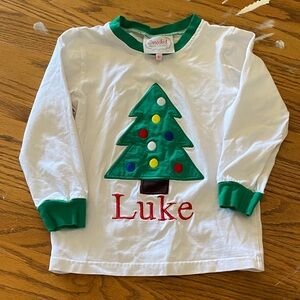 “Luke” Christmas Smocked shirt